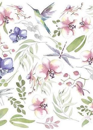Лист с картинками для вырезания tender orchid 20х20 см