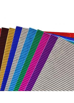 Набір кольорового гофрокартону металізованого а4 (10 арк)