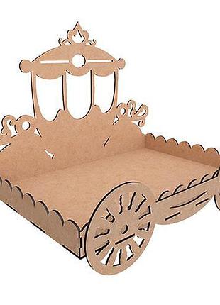 Подставка для капкейков карета-2 , mdf, 300 х 200 х 245 мм, diy набор #056