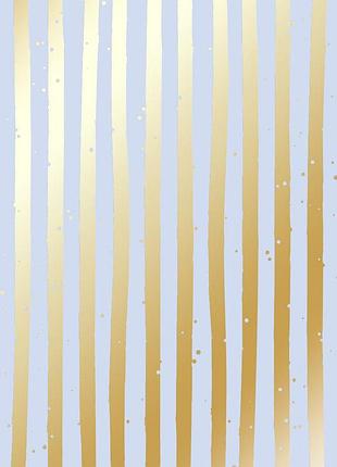 Лист односторонней бумаги с фольгированием, дизайн golden stripes purple, 30,5см х 30,5 см