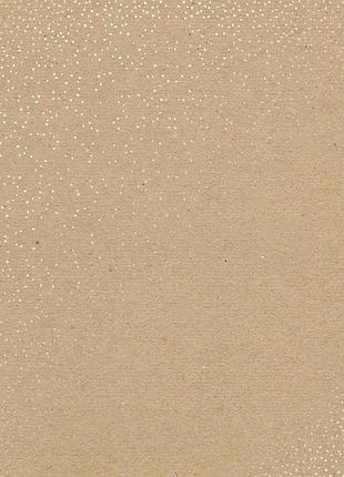 Лист односторонней бумаги с фольгированием, дизайн golden mini drops kraft, 30,5см х 30,5см