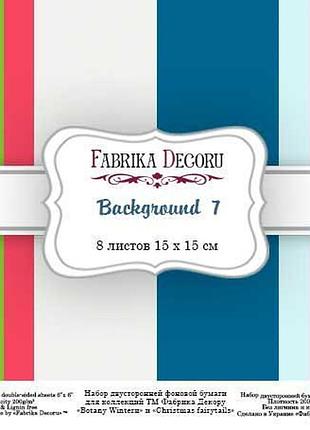 Набор скрапбумаги backgrounds 7 15x15 см 8 листов