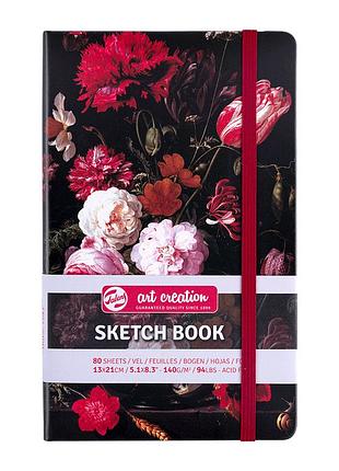 Блокнот для графики talens art creation а5 (13х21см) 140г/м2 80л натюрморт с цветами royal talens