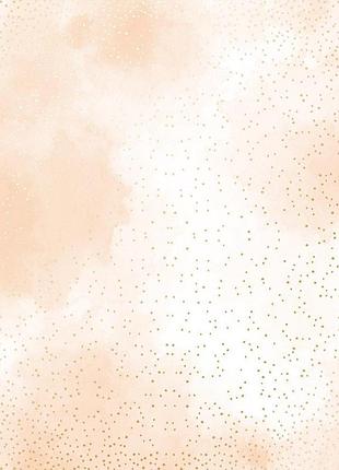 Лист односторонней бумаги с фольгированием, дизайн golden mini drops, beige watercolor, 30,5см х 30,5см
