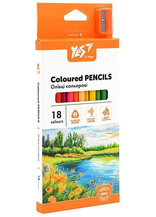 Карандаши цветные yes o`range line 18 цветов