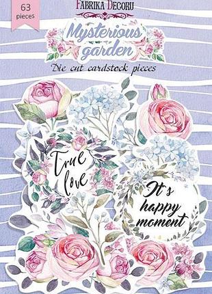 Набор высечек, коллекция mysterious garden, 63 шт