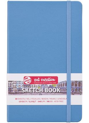 Блокнот для графики talens art creation а5 (13х21см) 140г/м2 80л lake blue royal talens