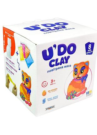 Набір для творчості strateg "котик u'do clay" (30747)