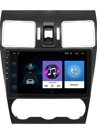 Штатная магнитола lesko для subaru forester iv 2012-2015 экран 9" 1/16 wi-fi optima gps android субару