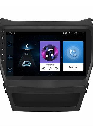 Штатная магнитола lesko для hyundai santa fe iii рестайлинг 2015-2018гг 9" 1/16gb base wi-fi gps android