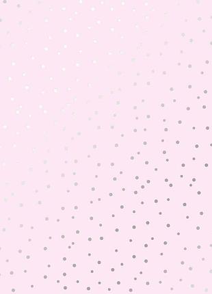 Лист односторонней бумаги с серебряным тиснением, дизайн silver drops light pink, 30,5см х 30,5см