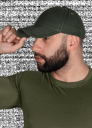 Бейсболка тактическая new fіx canvas dark olive