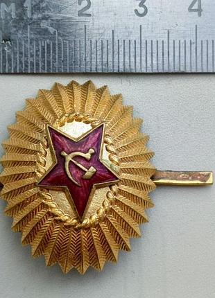 Кокарда ,ссср, генеральская,тяжёлый металл, позолота, горячая эмаль