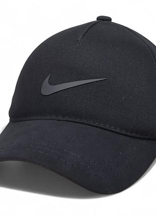 Бейсболка nike черная flex-fit / коттон