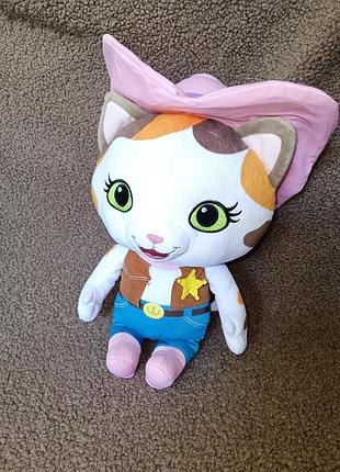 Плюшевая игрушка disney junior jr. шериф калли кот дикий запах