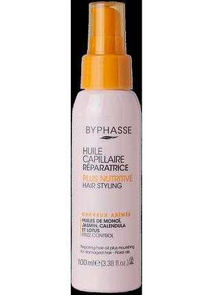 Byphasse repairing oil for damaged hair відновлювальна олія для пошкодженого волосся 100 мл