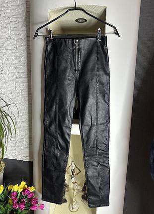 ⚜️♥️h&m, класні лосіни , з єкошкіри, як нові