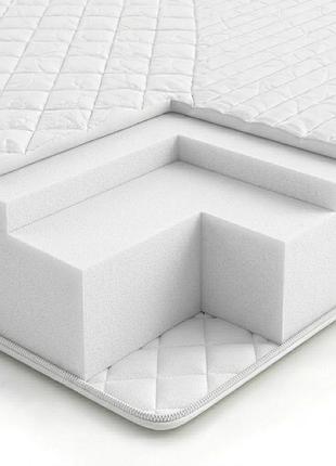 Матрас топпер ортопедический homefort снежинка 100х190 см белый 343522415 140х200