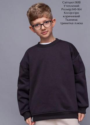 Підлітковий світшот утеплений. 140-164 158