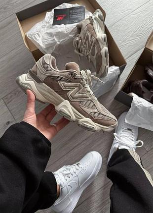 Жіночі кросівки new balance 9060 beige нью беланс бежевого кольору