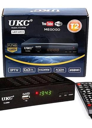 Тюнер dvb-t2 0968 metal з підтримкою wifi адаптера