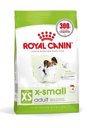 Акція royal canin x-small adult сухий корм для собак дрібних порід 1,2 кг + 300 г
