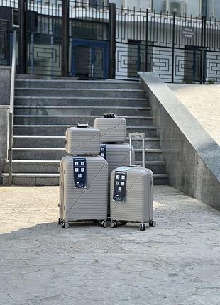 Поліпропілен msb мала валіза дорожня s на колесах 4 колеса ручна поклажа