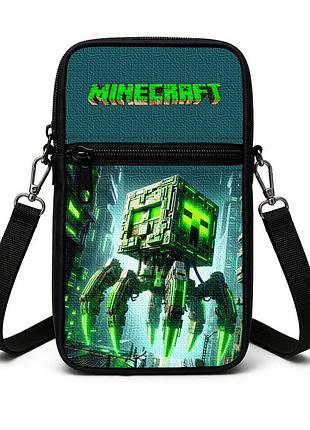 Сумка-чехол для телефона minecraft детская через плечо, водонепроницаемая мини-сумка (4774)