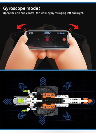 Конструктор робот программируемый stem-робот 5 в 1 builder pro с пультом и приложением робот-трансформер , 539 деталей 9