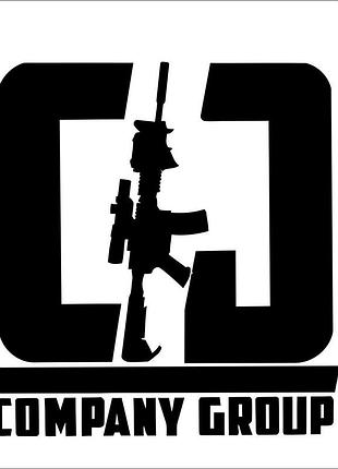 Наклейка «company group» черный, 5х5 см