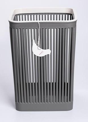 Корзина для мусора пластиковая в офис для бумаги 22×22×30 см корзина для мусора 8 л серое top shop ua_