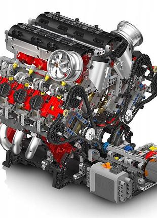 Конструктор дитячий technic "двигун v8" f488 від mould king , 2718 деталей, конструктор для хлопчика