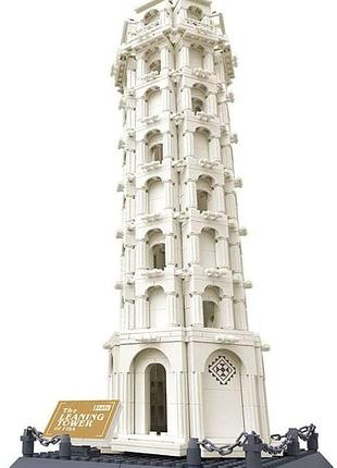 Конструктор 3d wange архитектура пизанская башня tower of pisa 5214 для детей и взрослых, 1390 деталей