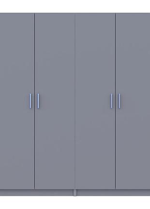 Комплект doros промо с полками серый 2+2 дсп 180х48х204 (80737771)