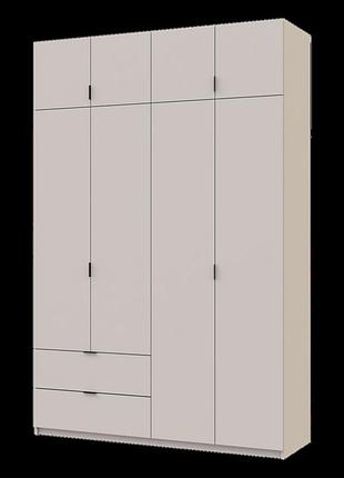 Распашной шкаф для одежды doros лукас кашемир 160х50х240 (80737728)