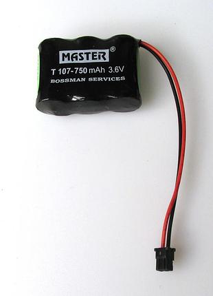 Акумулятор bossman-profi t107 (p301) 750mah для радіотелефонів, 3.6в ni-mh