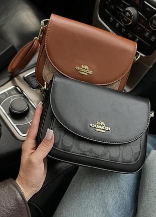 Жіноча сумка coach у кольорах, сумка коач, сумочка coach, крос-боді, сумка через плече, крос-боді