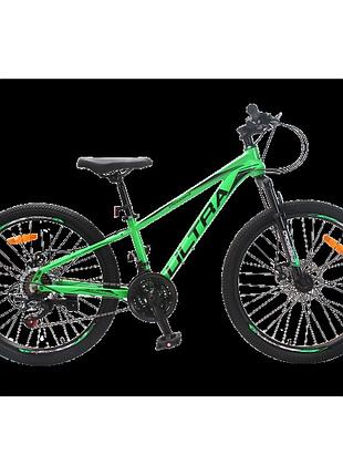 Crossbike велосипед crossbike ultra 24" 12" зелений-чорний