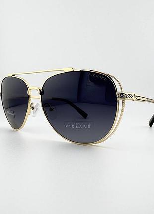 Мужские солнцезащитные очки авиаторы thom richard tr9044 col.15-g15 с поляризацией (polarized)
