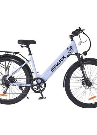 Велосипед с электромотором spark e-city easy way 17" 48v/500w/12,5ah голубой