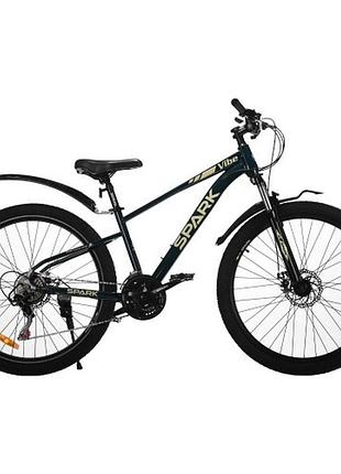 Велосипед spark vibe (колеса – 27,5", стальная рама – 15") темно-зеленый