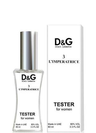 Тестер туалетная вода для женщин dolce&gabbana 3 l`imperatrice 60 мл