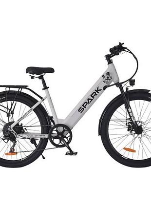 Велосипед с электромотором spark e-city easy way 17" 48v/500w/12,5ah серый матовый