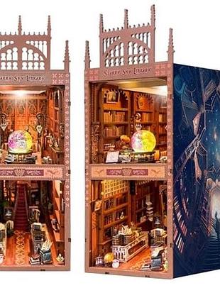 Бук нук зоряна бібліотека book nook starry sky library diy інтер'єрний конструктор cn-06
