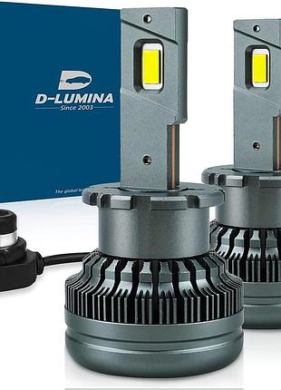 D-lumina – светодиодные автомобильные ксеноновые лампы d2s, 90 вт, 6500 к, 18000 лм, технология plug and play, белый свет