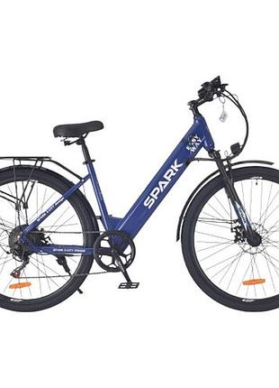 Велосипед с электромотором spark e-city easy way 18" 48v/500w/12,5ah синий