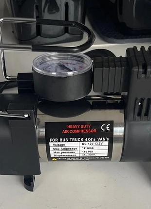 Автомобільний портативний компресор,12v, від прикурювача, автокомпресор, для підкачування шин автомобіля