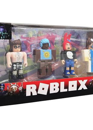 Игровой набор фигурок roblox wl 25022-2, 4 фигурки, подвижные детали