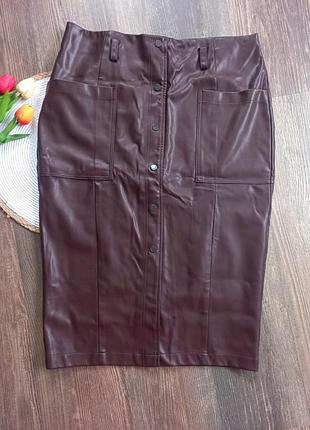 Продам юбку из экокожи 16р