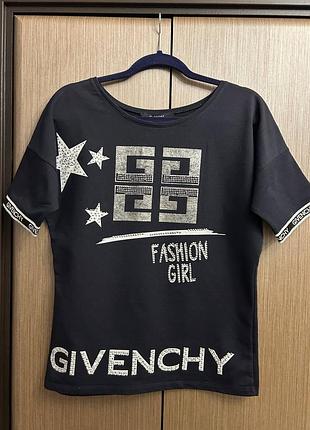 Стильна футболка givenchy fashion girl